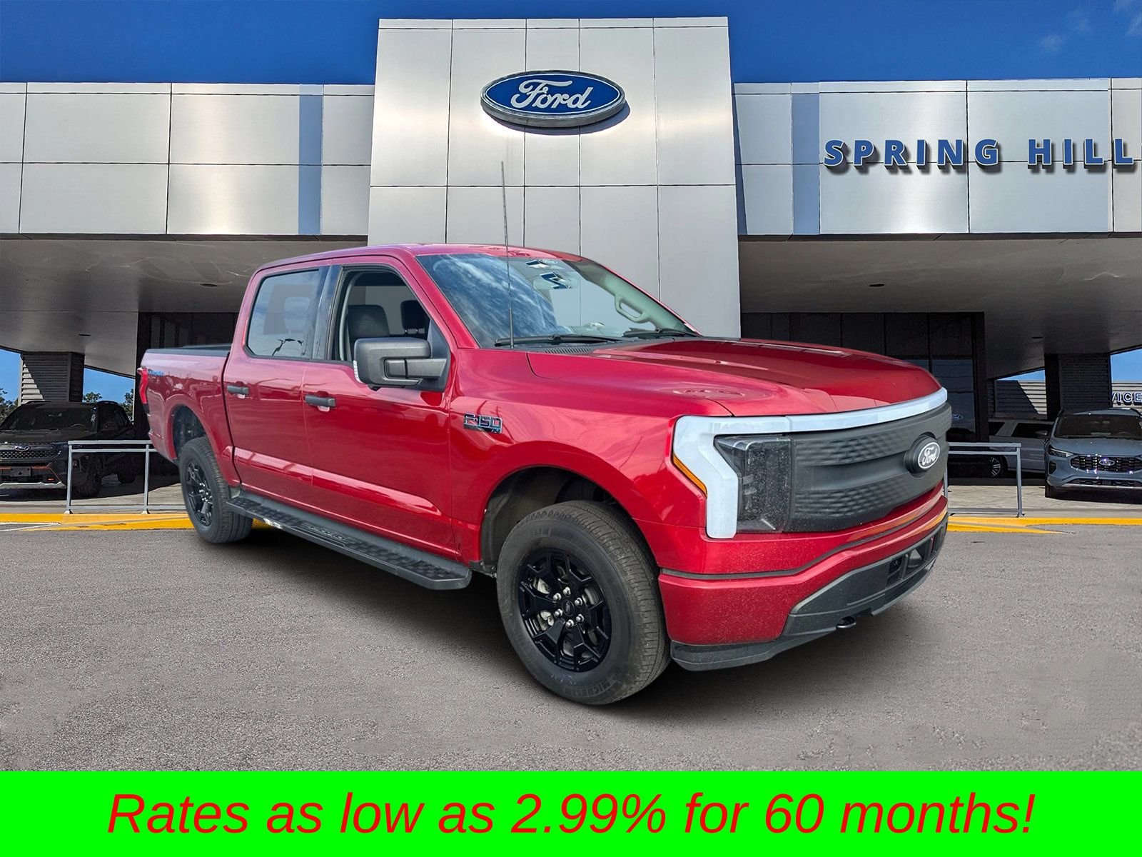 Certified Used 2025 Red Metallic Ford XLT image 1