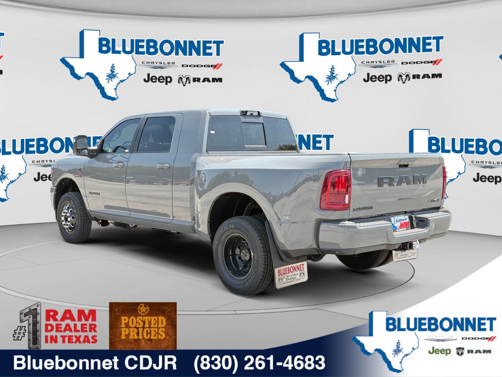 New 2026 Ceramic Gray Clear-Coat Exterior Paint RAM Laramie image 7