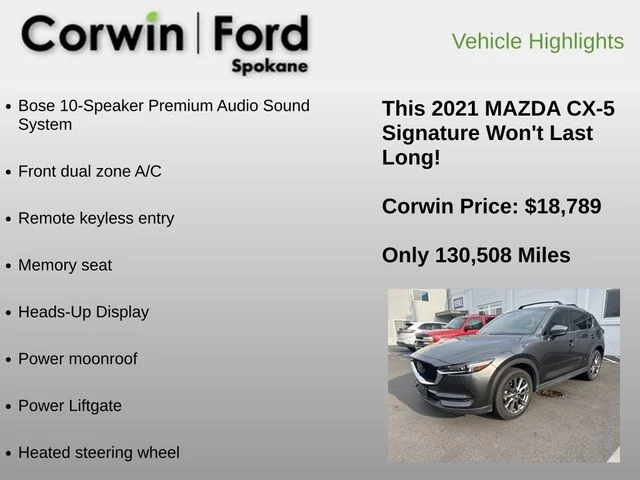 Used 2021 Gray Mazda Signature image 6