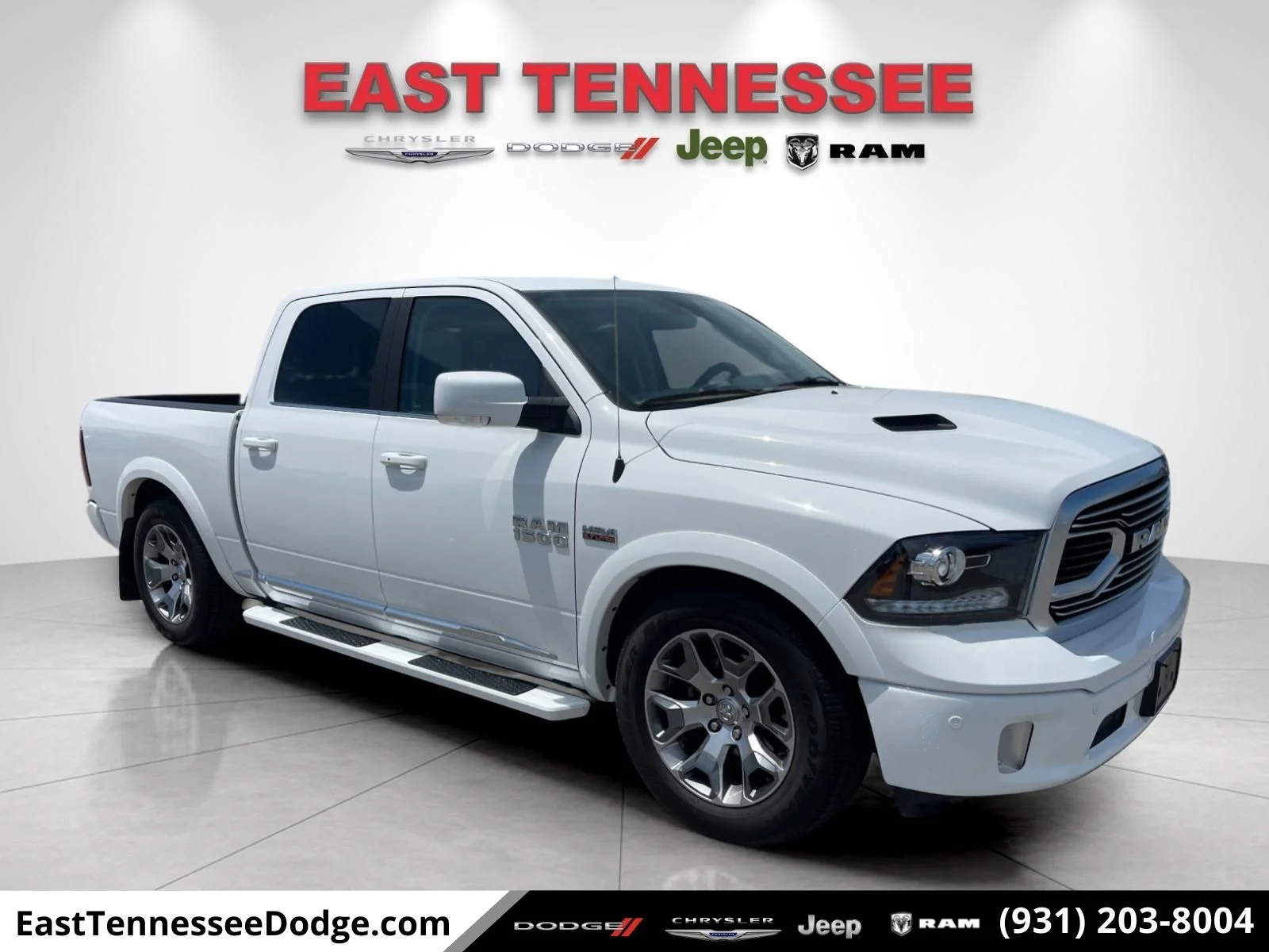 Used 2018 White Ram Laramie Longhorn image 1