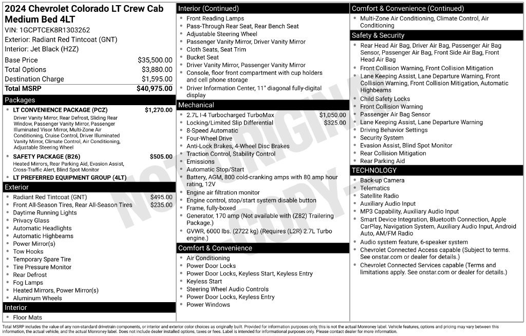 Used 2024 Red Chevrolet LT image 23