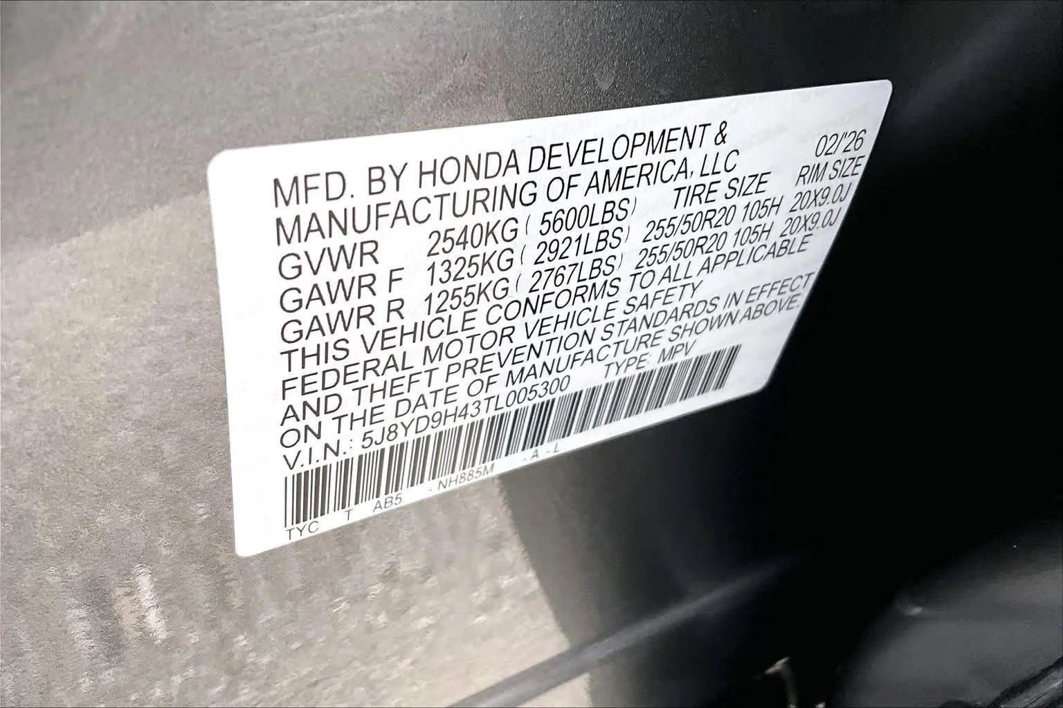 New 2026 Liquid Carbon Metallic Acura w/Technology Package image 21