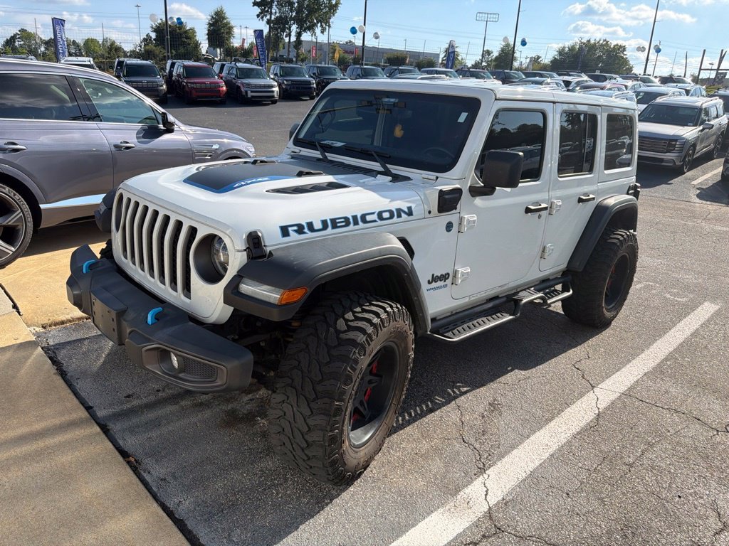 Used 2022 White Jeep Unlimited Rubicon 4xe image 2