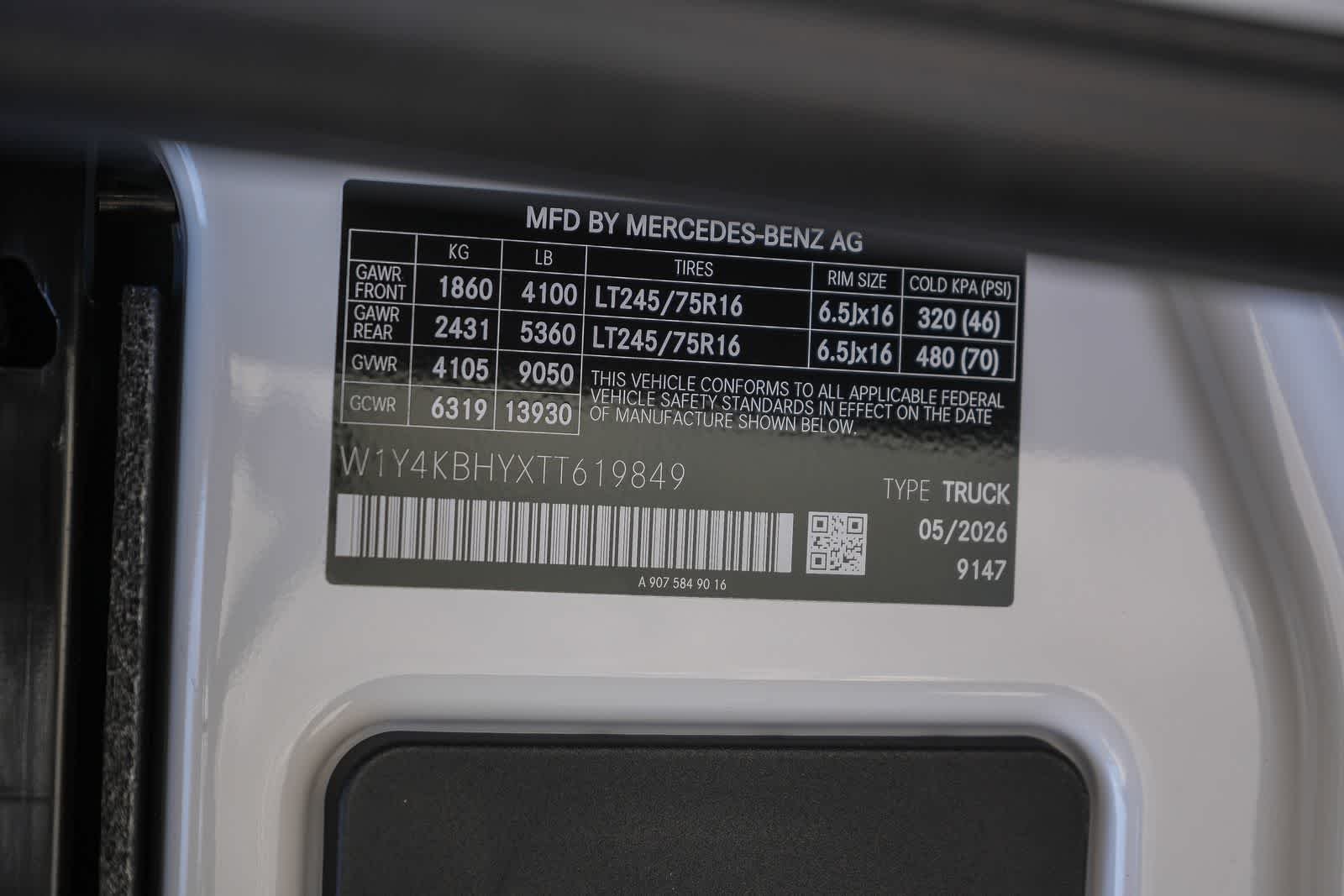 New 2026 Arctic White Mercedes-Benz Cargo 144 WB  RWD 2.0L 4-Cylinder image 64