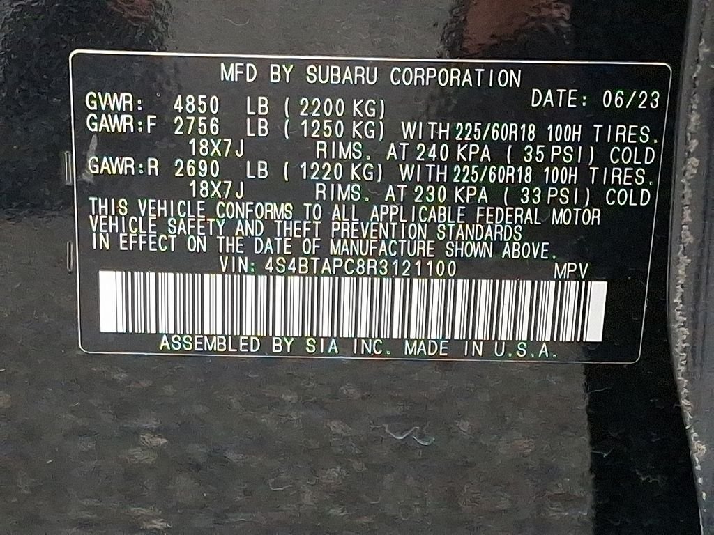 Used 2024 Black Subaru Touring image 27