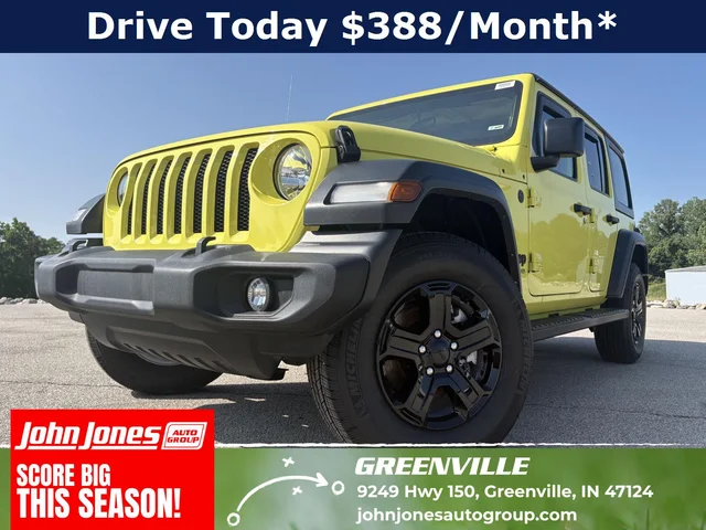 Pre-Owned 2022 Jeep Wrangler Unlimited Sport S Four Wheel Drive Sport Utility
