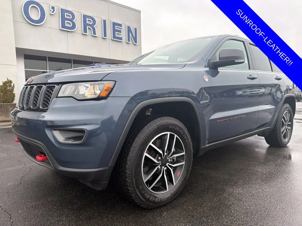 Used 2020 Slate Blue Pearlcoat Jeep Trailhawk image 1