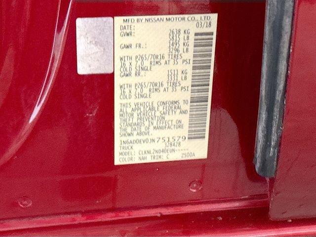 Used 2018 Red Nissan SV V6 image 30