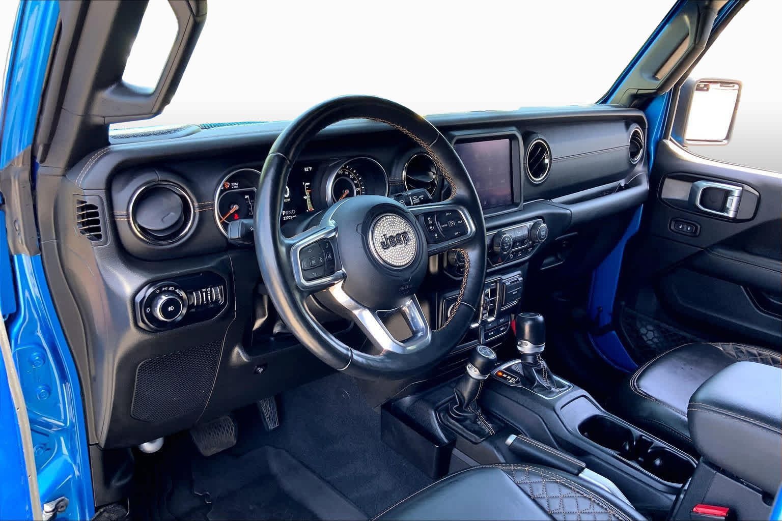 Used 2022 Hydro Blue Pearlcoat Jeep Unlimited High Altitude image 16