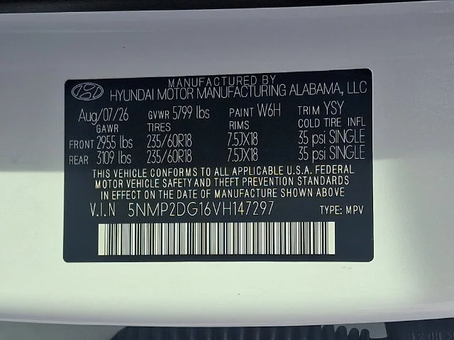New 2027 White Hyundai SEL image 18