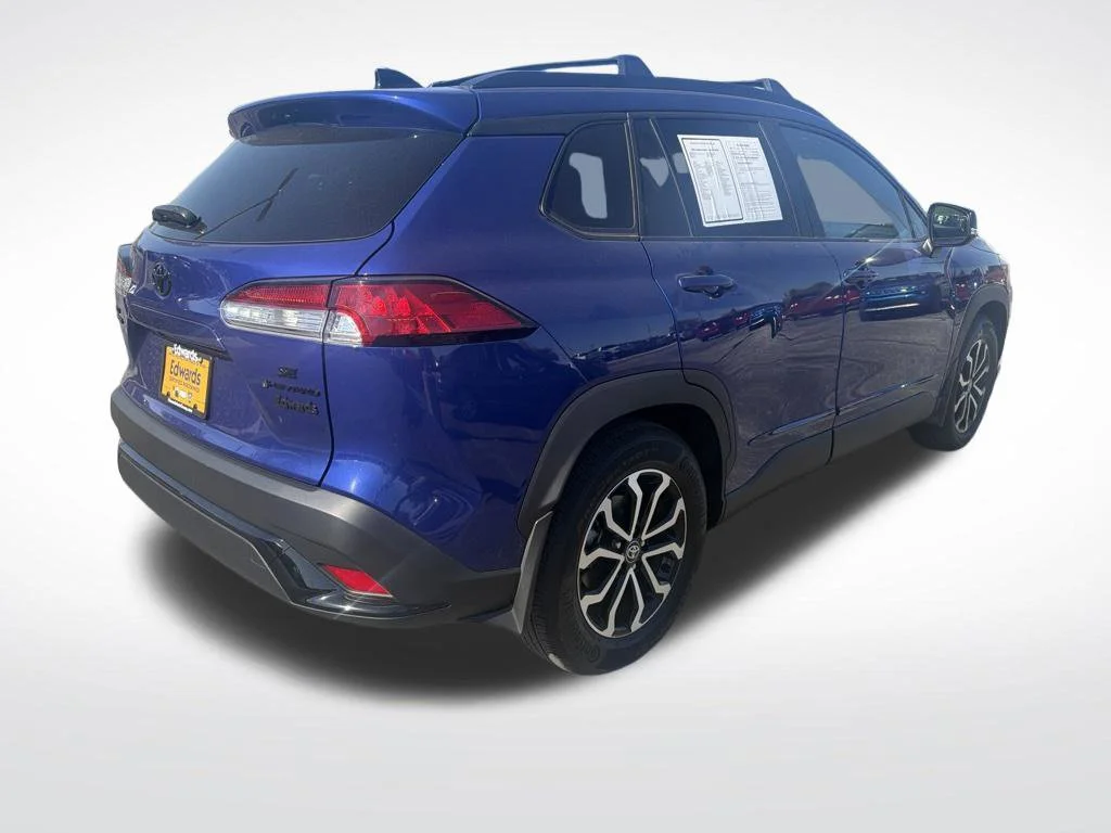 Used 2025 Blue Toyota Hybrid SE image 6