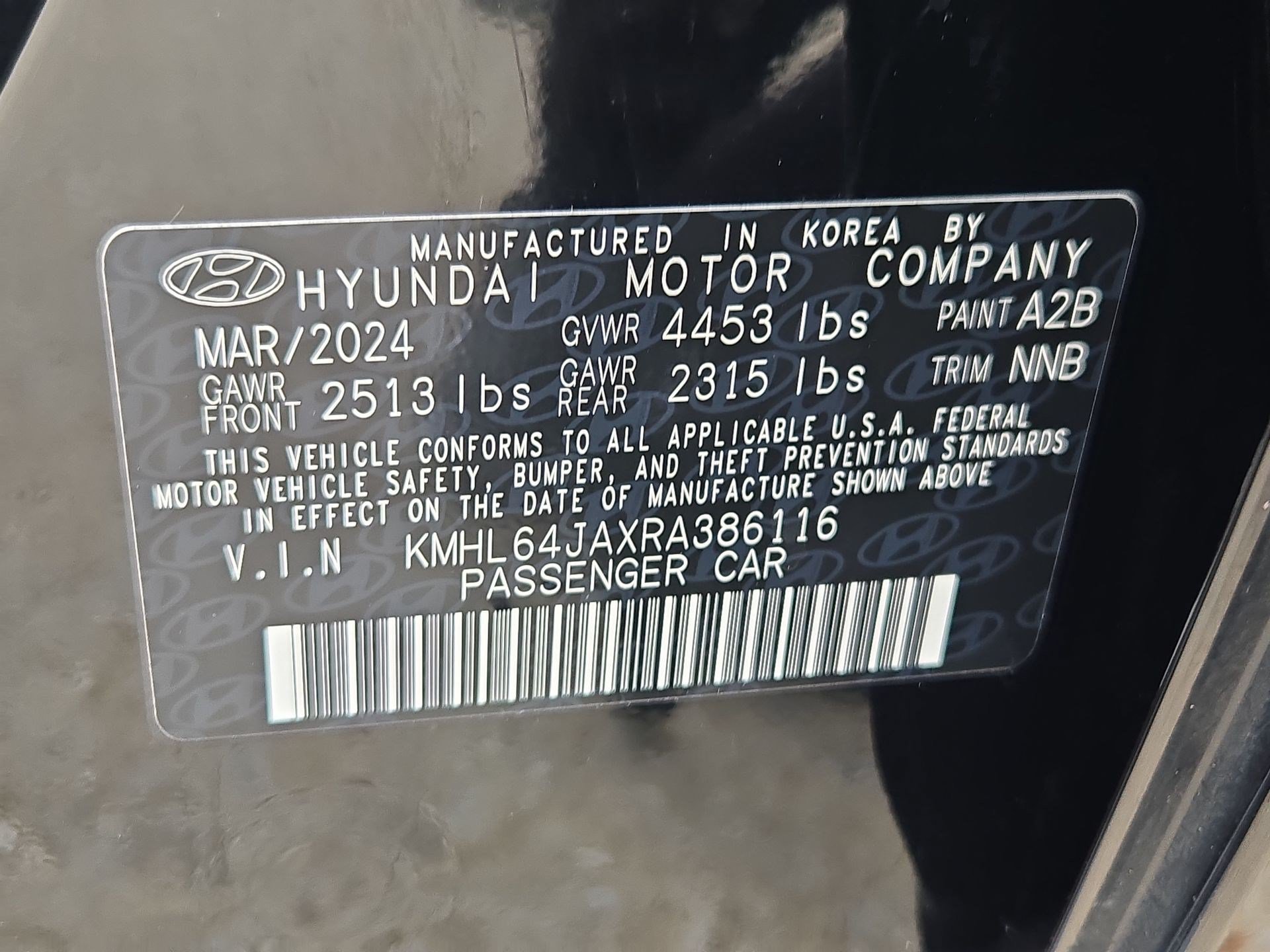 Used 2024 Onyx Black Hyundai SEL image 33