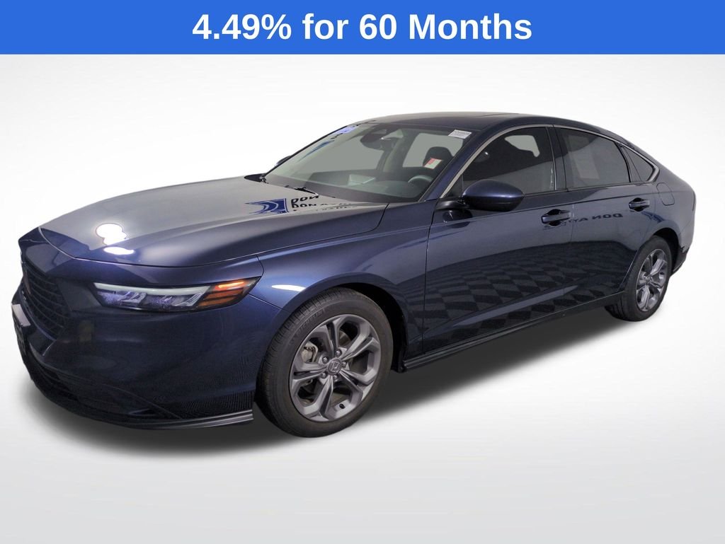 Certified Used 2024 Canyon River Blue Metallic Honda EX image 1