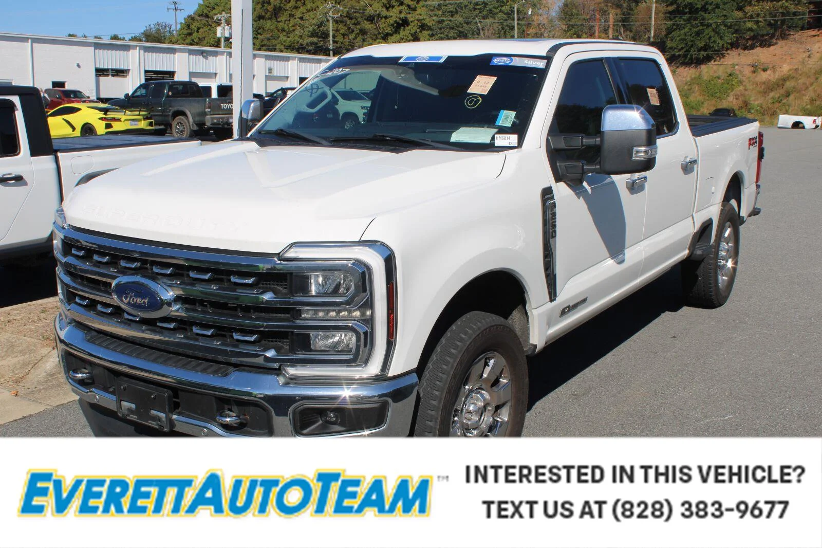 Used 2024 Star White Metallic Tri-Coat Ford Lariat image 1