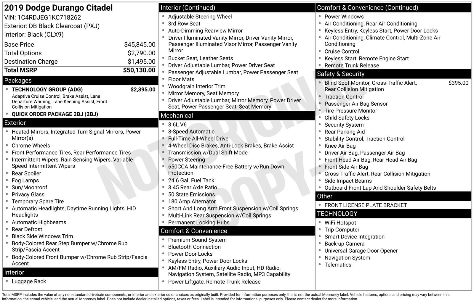Used 2019 Black Dodge Citadel image 80
