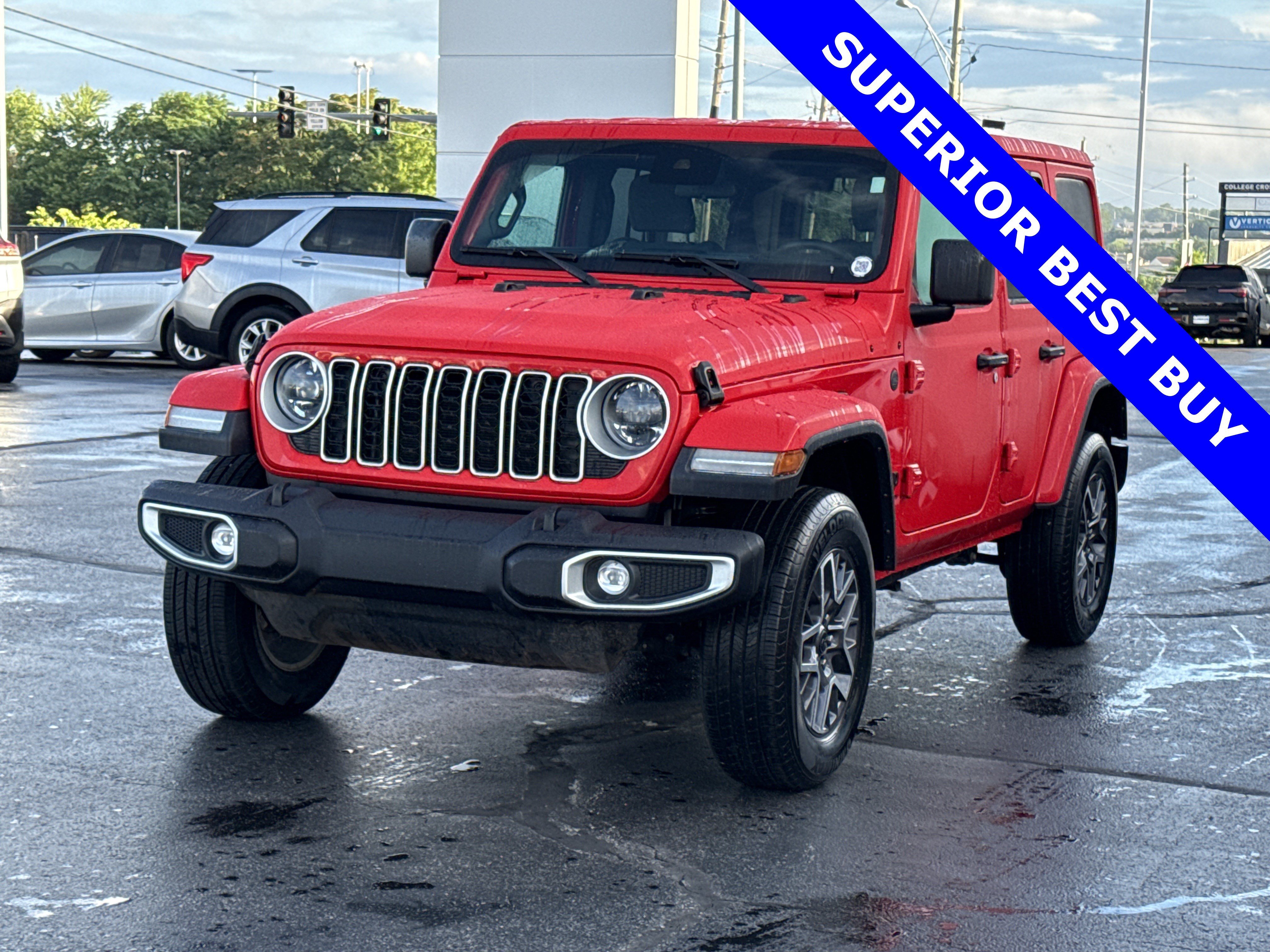 Used 2025 Firecracker Red Clearcoat Jeep Sahara 4WD image 11