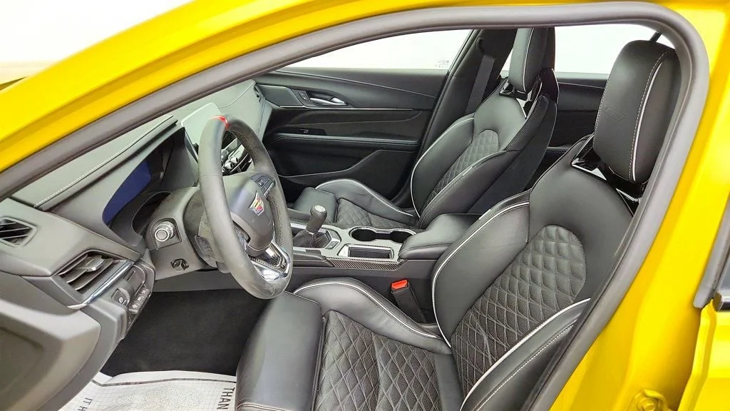 Used 2024 Cyber Yellow Metallic Cadillac 4dr Sedan Blackwing w/ High End Leather Seating & Technology Pkg image 20