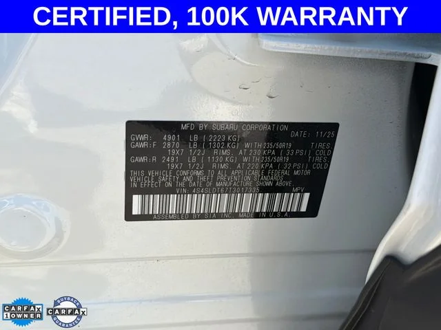 Used 2026 White Subaru Touring image 30