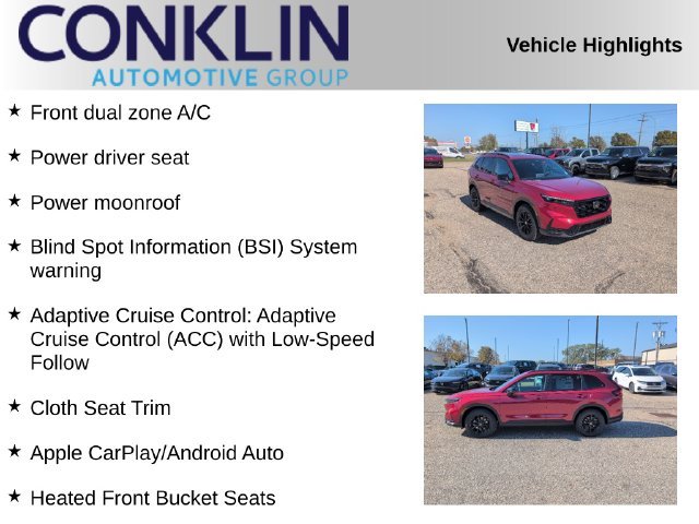 New 2027 Radiant Red Metallic Honda Sport Hybrid AWD image 2