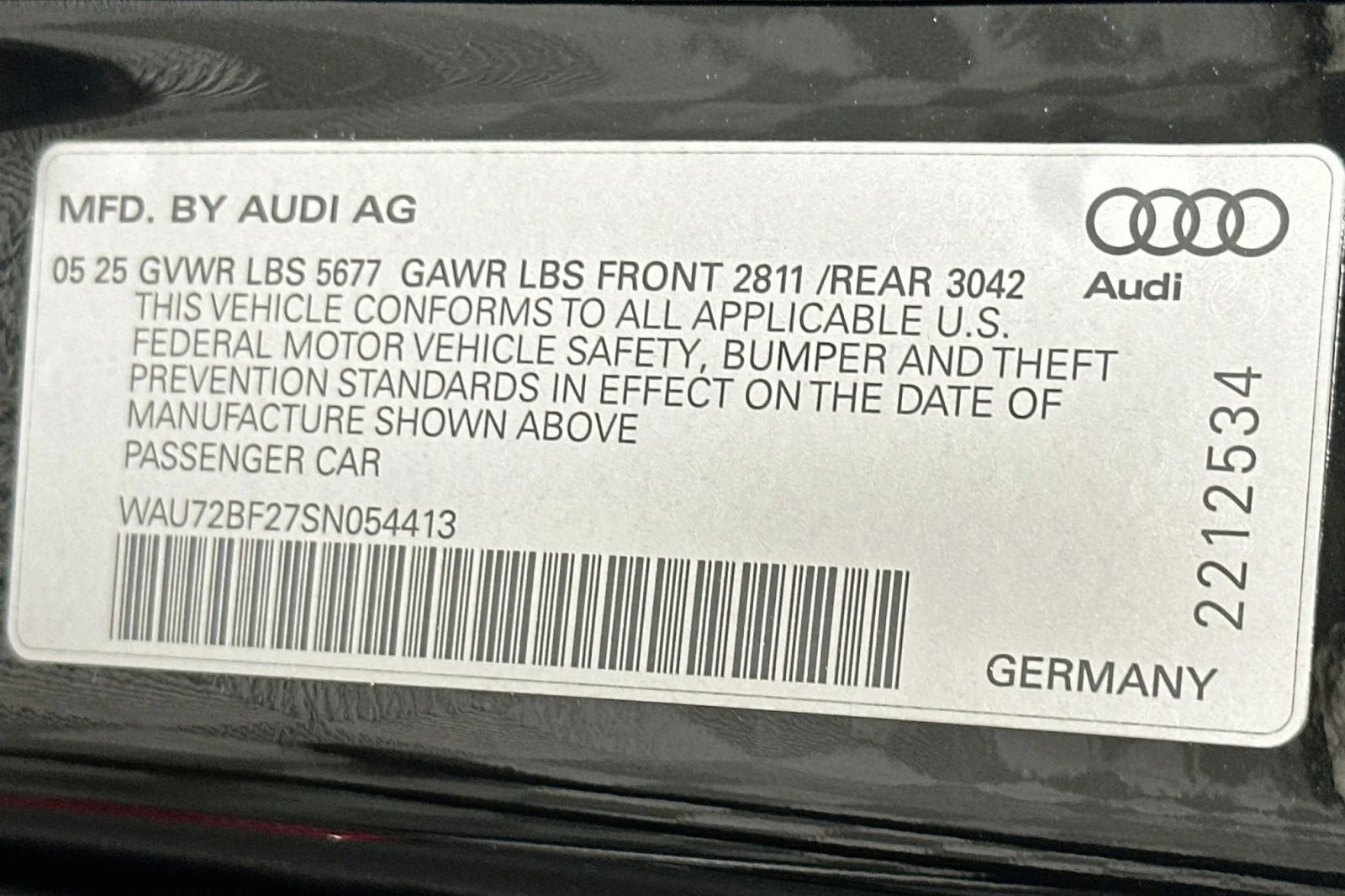 Used 2025 Mythos Black Metallic Audi Premium Plus image 24