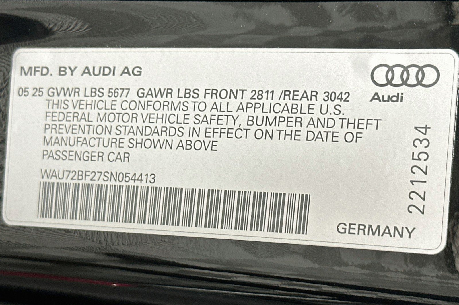 Used 2025 Mythos Black Metallic Audi Premium Plus image 24