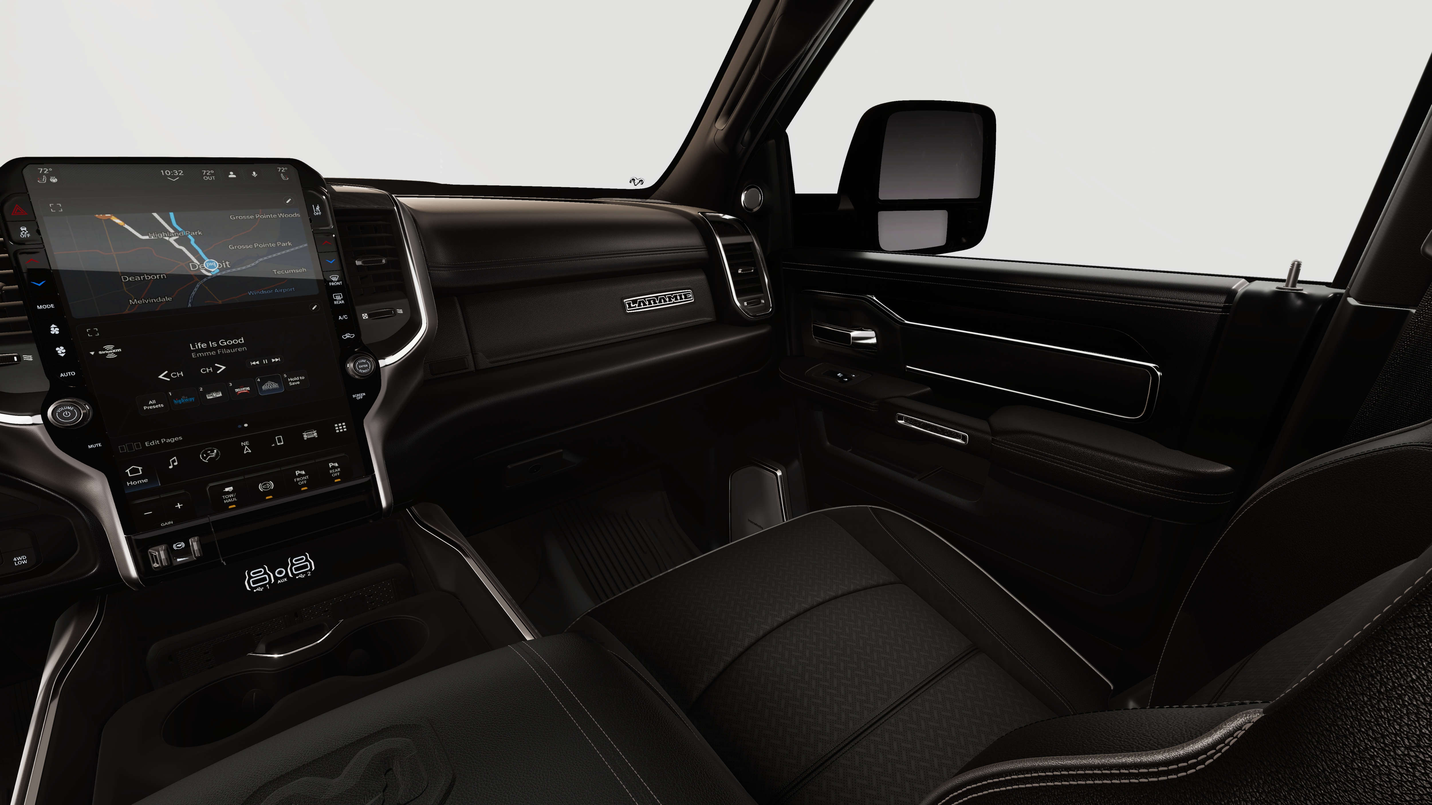 New 2026 Diamond Black Crystal Pearl-Coat Exterior Paint RAM LARAMIE image 19