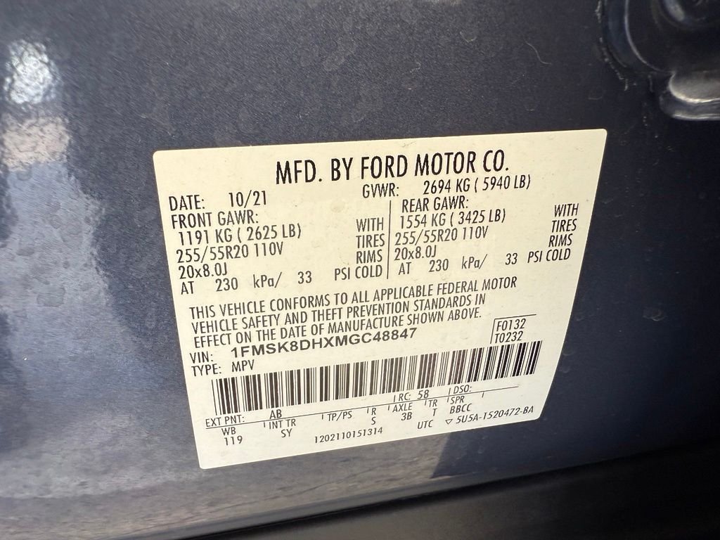 Used 2021 Blue Metallic Ford XLT image 49