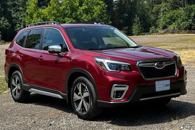 Used 2021 Crimson Red Pearl Subaru Touring image 2