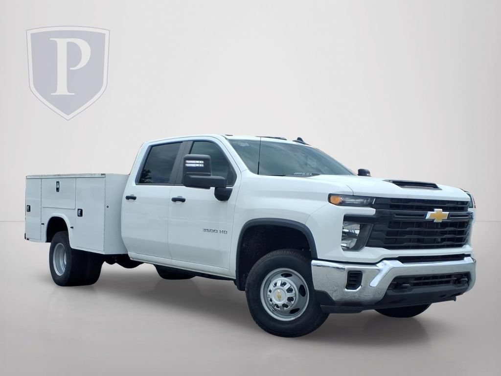 New 2025 Summit White Chevrolet Work Truck image 1
