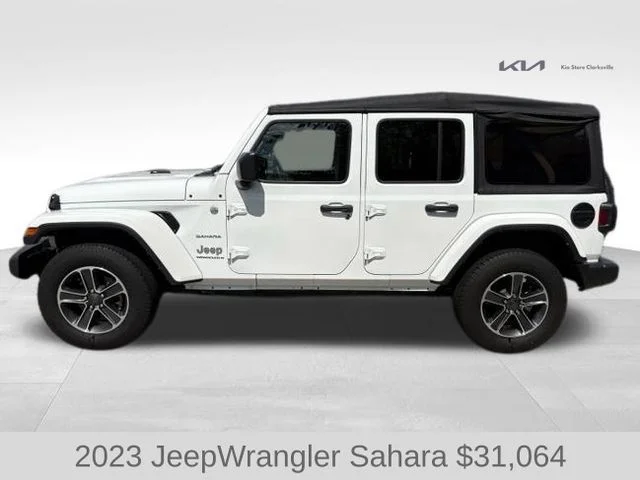 Used 2023 White Jeep Sahara image 5