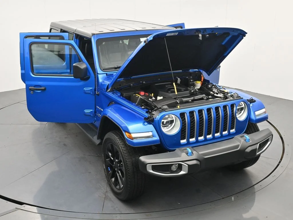 Used 2022 Blue Jeep Unlimited Sahara 4xe image 37