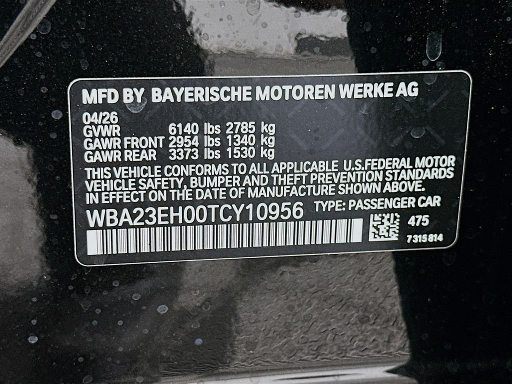 New 2026 Black Sapphire Metallic BMW 740i image 24