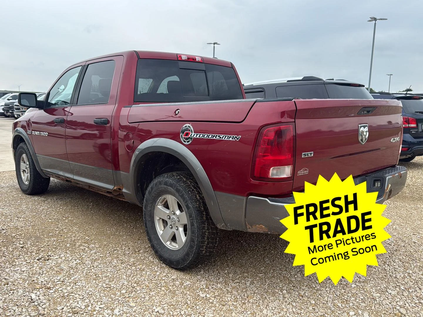 Used 2011 Deep Cherry Red Crystal Pearl Ram Outdoorsman image 6