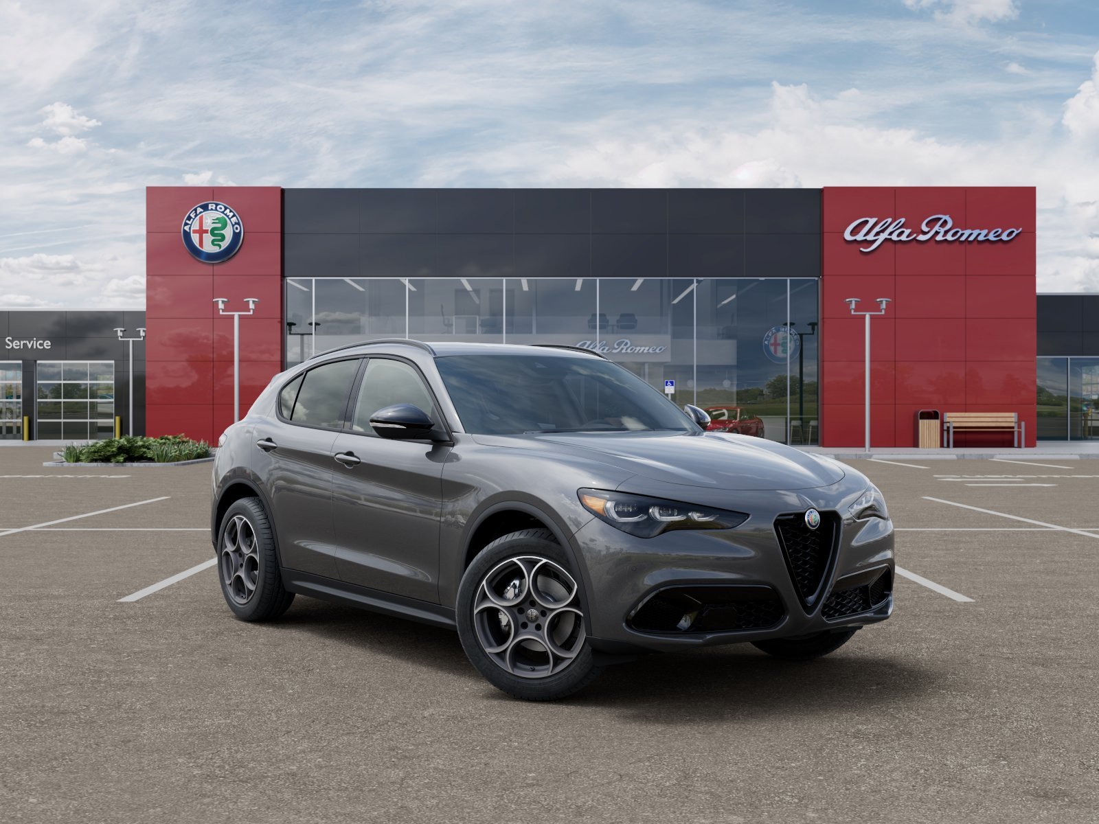 New 2025 Vesuvio Gray Metallic Exterior Paint Alfa Romeo Base image 39