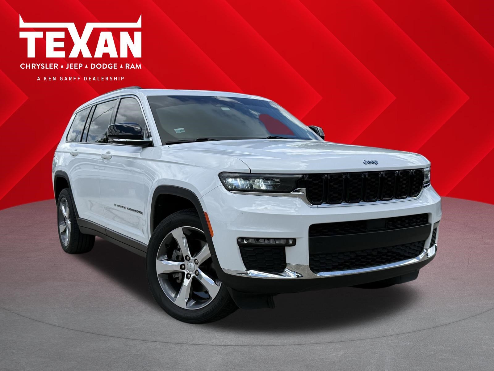 Used 2021 Bright White Clearcoat Jeep Limited image 1