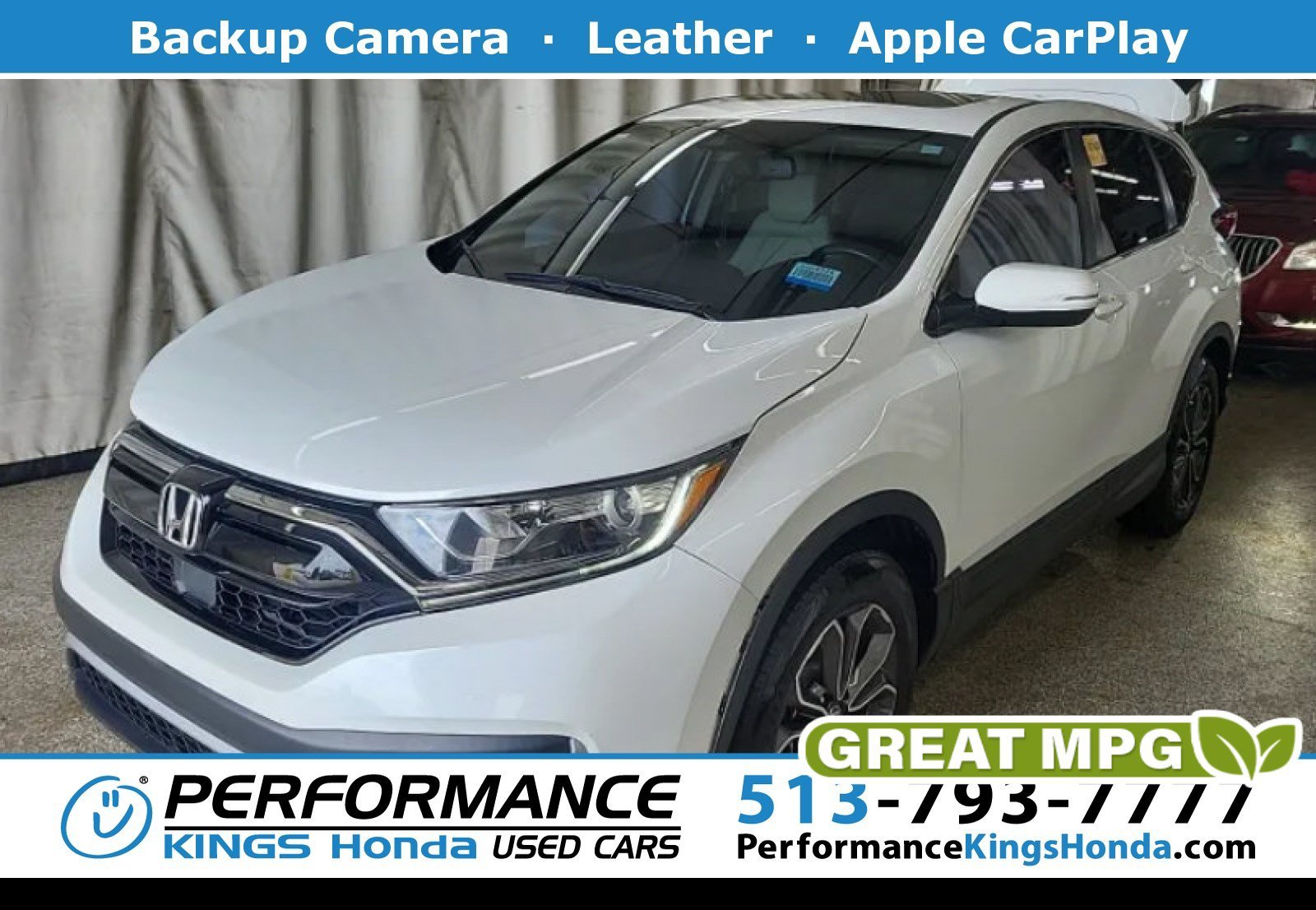 Used 2022 Platinum White Pearl Honda EX-L image 1
