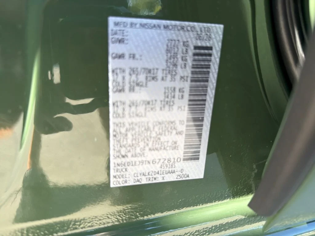 New 2026 Tactical Green Metallic Nissan Crew Cab PRO-X® image 31