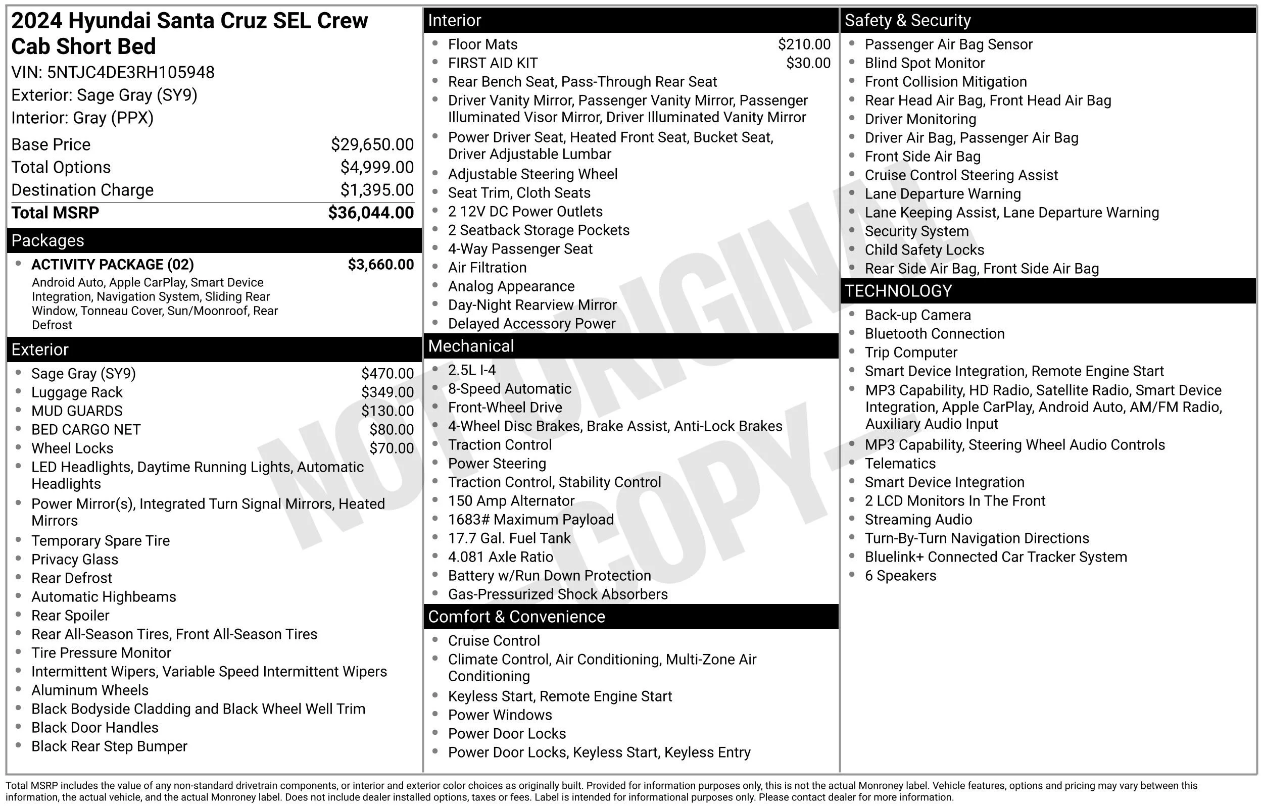 Used 2024 Gray Hyundai SEL image 15