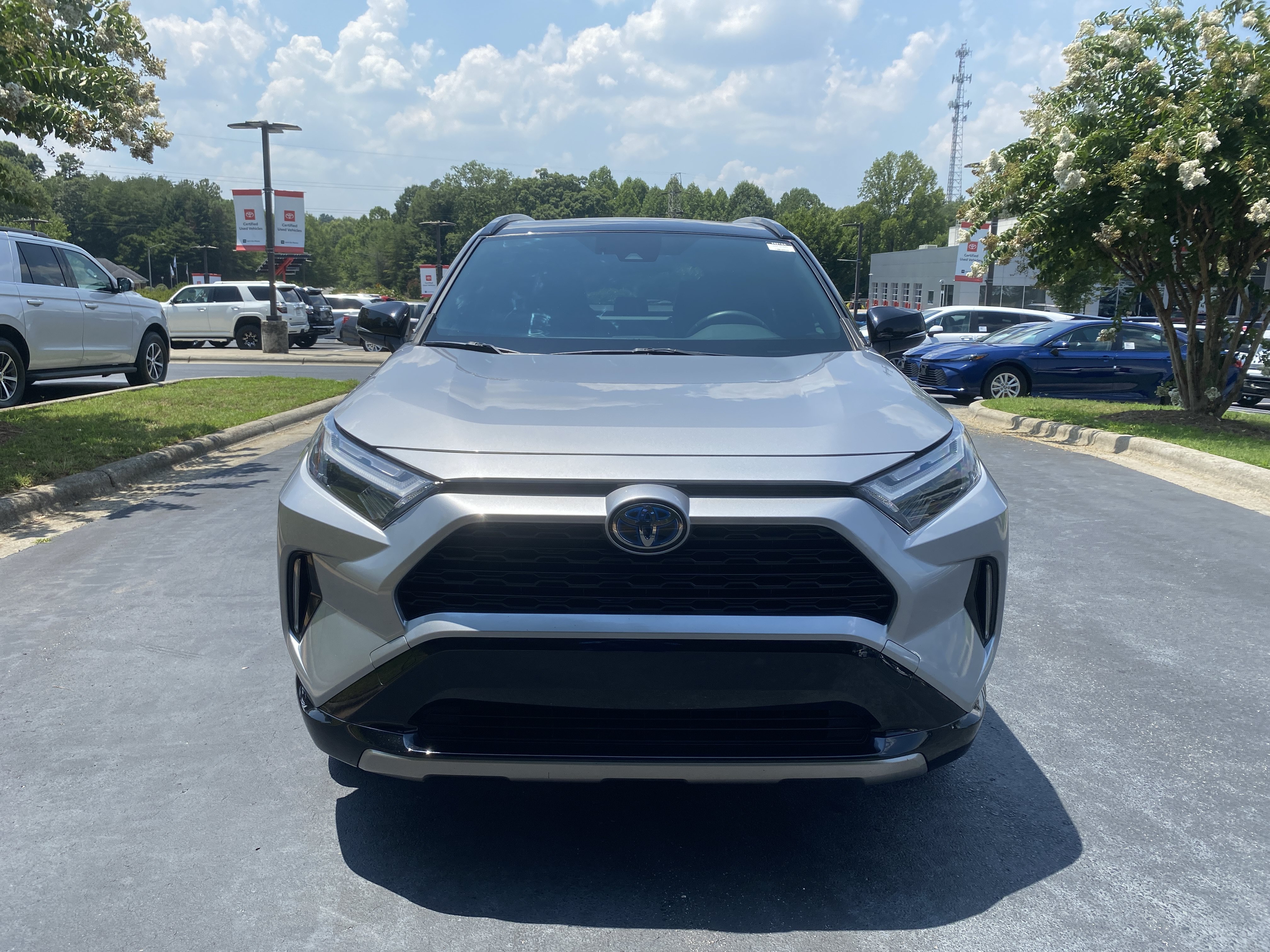 Used 2022 Silver Sky Metallic Toyota Hybrid XSE image 2