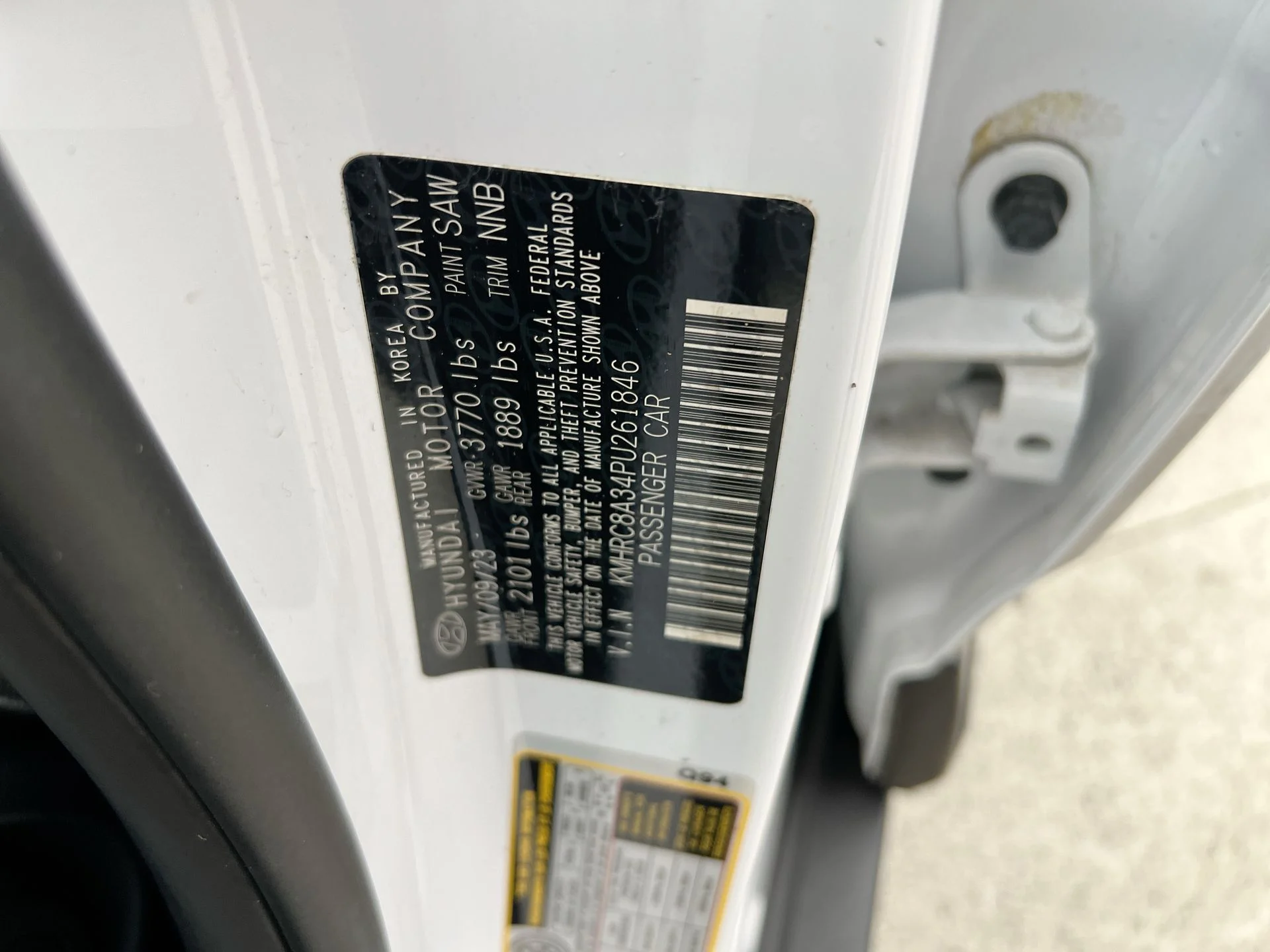 Used 2023 White Hyundai SEL image 40