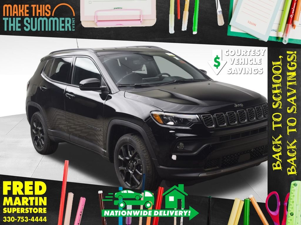 New 2026 Diamond Black Crystal Pearlcoat Jeep Latitude image 1
