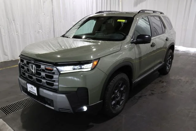 New 2026 Ash Green Metallic Honda AWD TrailSport image 35