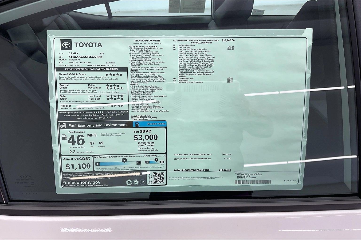 New 2026 Wind Chill Pearl Toyota XSE image 21