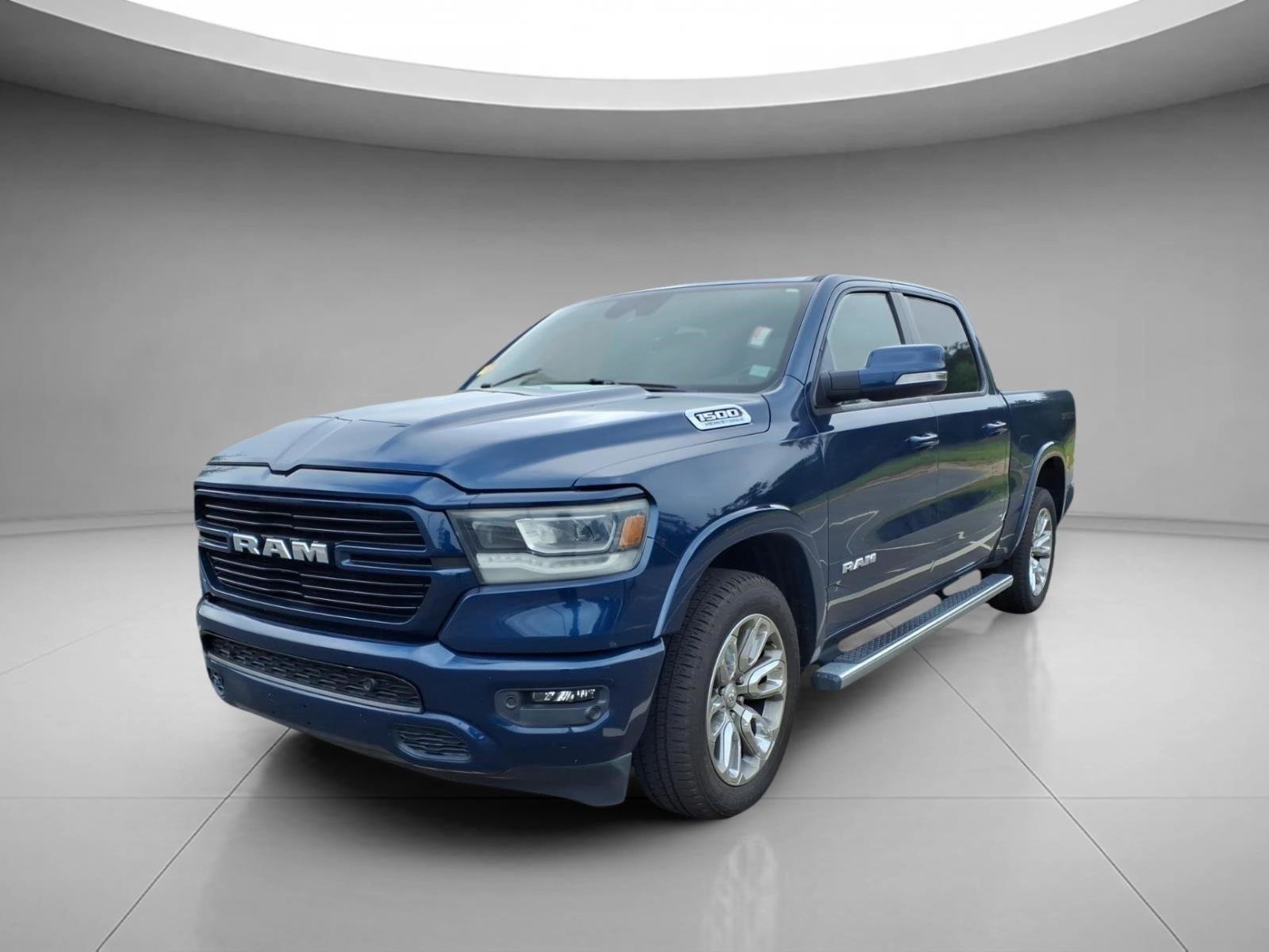 Used 2021 Patriot Blue Pearlcoat Ram Laramie image 1