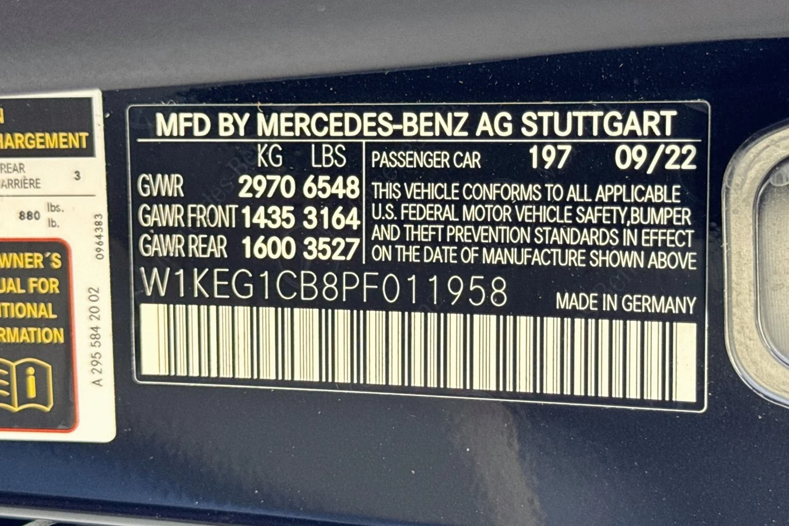 Used 2023 Obsidian Black Metallic Mercedes-Benz EQE 350 image 30