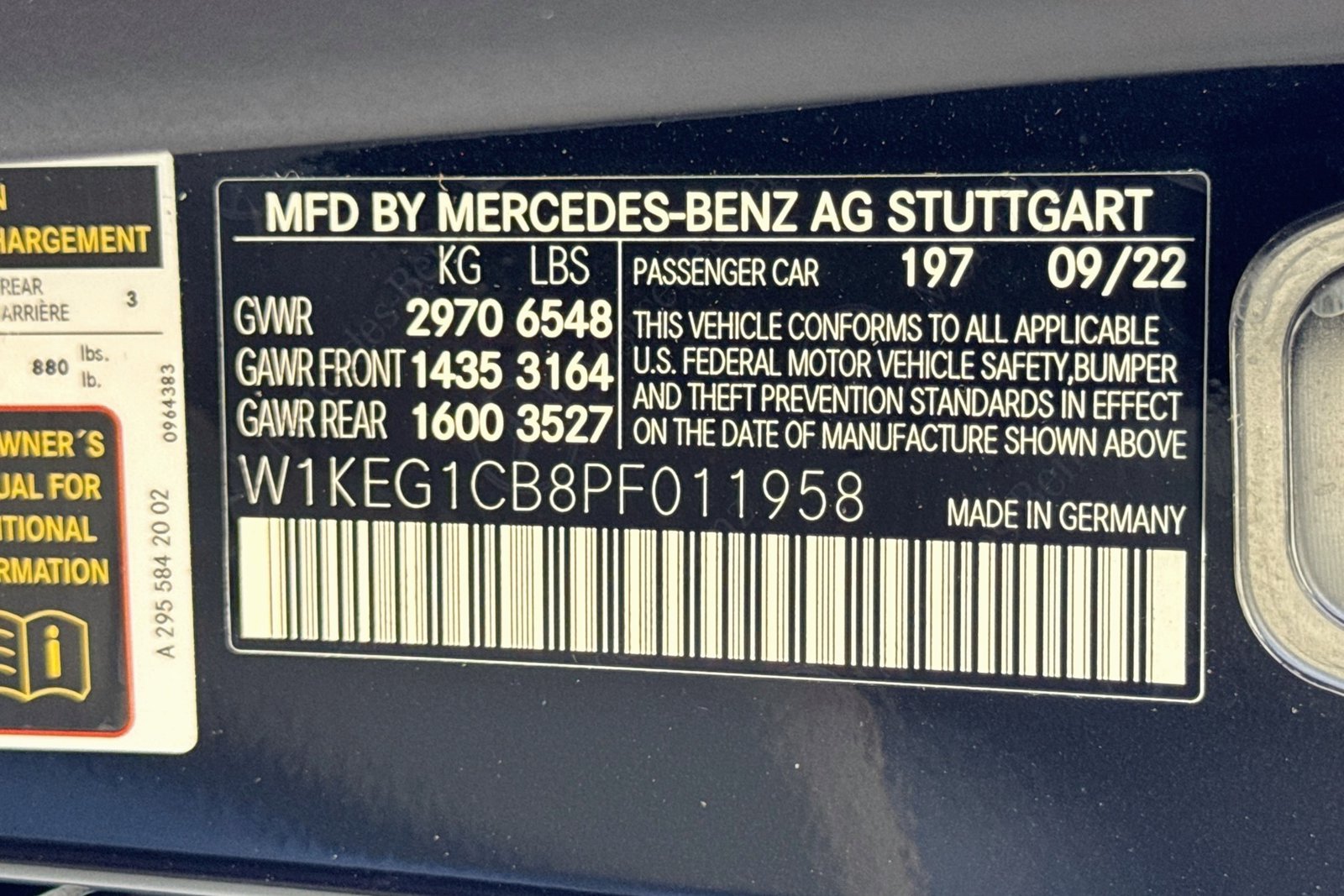 Certified Used 2023 Obsidian Black Metallic Mercedes-Benz EQE 350 image 30