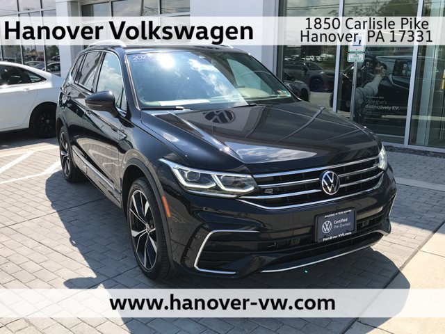 Certified Used 2023 Deep Black Pearl Volkswagen SEL R-Line image 1