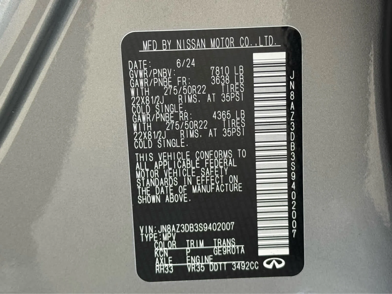 2025 INFINITI QX80 Sensory 4WD - Photo 29