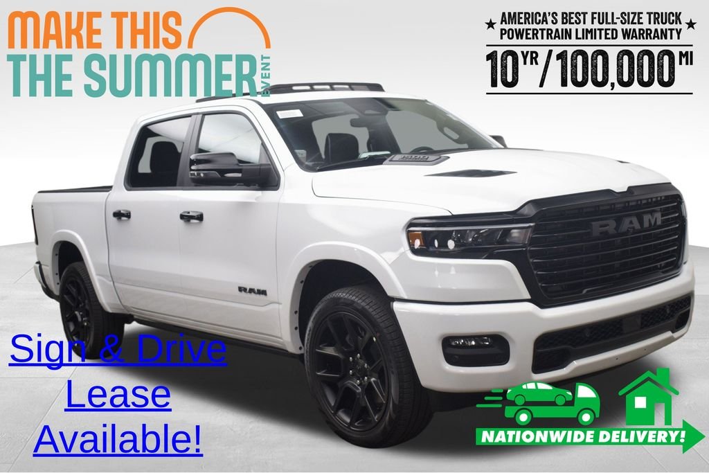 New 2026 Bright White Clear-Coat Exterior Paint RAM Laramie image 1