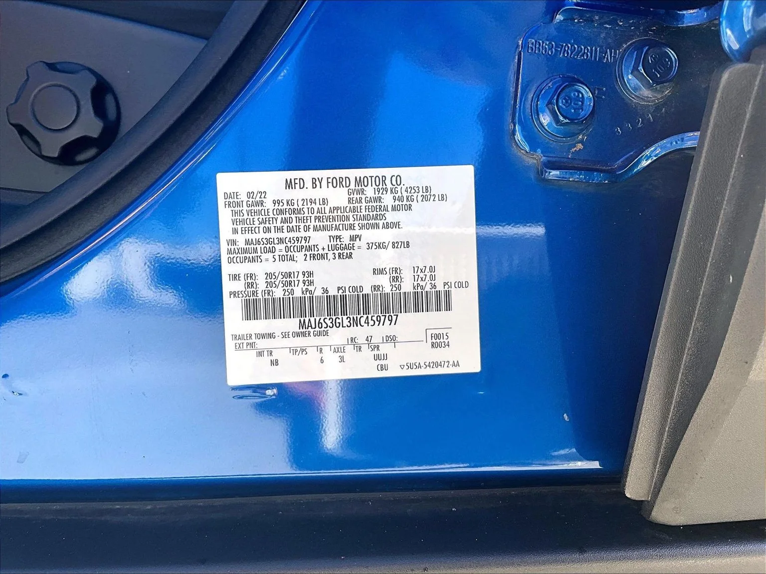 Used 2022 Blue Ford SE image 34